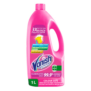 Vanish Fabric Stain Remover Colour Safe Pink 1 Litre