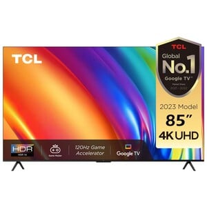 TCL 85 inches 4K Ultra HD Google Smart LED TV, 85P745