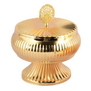 Helvacioglu Silver Decorative Bowl with Lid, HEL15