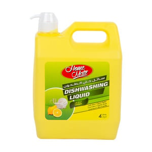 Home Mate Dishwashing Liquid Lemon 4 Litres