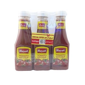 Hayat Tomato Ketchup Value Pack 6 x 325 g