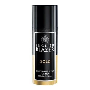 اشتري English Blazer Gold Deodorant Spray for Men 150 ml Online at Best Price | Female & Unisex Deo | Lulu UAE في الامارات