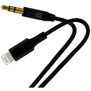 Acceon Lighting to Aux Cable, Black, ON-CA695