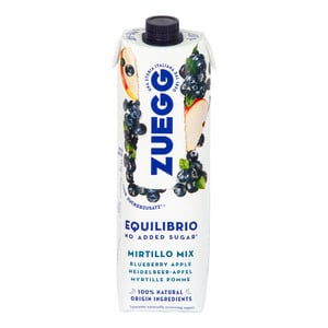 Zuegg Blueberry Juice, No Sugar Added, 1 Litre