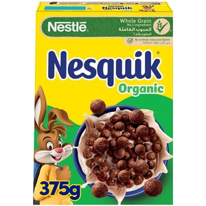 Buy Nesquik Organic Cereals Made with Whole Grain 375 g Online at Best Price | Sugar & chocolate cereals | Lulu KSA in Saudi Arabia