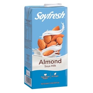 اشتري قم بشراء Soyfresh Vegan Almond Soya Milk 1 Litre Online at Best Price من الموقع - من لولو هايبر ماركت  Soya Milk في الامارات