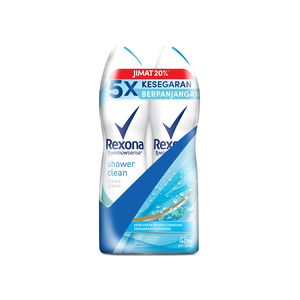Rexona Women Shower Clean Pem Twin Pack 2 x 150ml