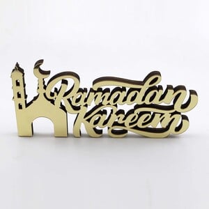 Party Fusion Wooden Ramadan Decoration, Assorted, RM00653