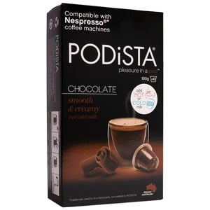 Podista Smooth & Creamy Chocolate Pod Coffee 10 pcs 100 g
