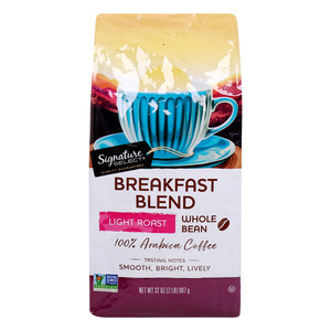 Signature Select Breakfast Blend Light Roast Coffee Bean 907 g
