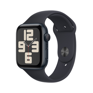 Apple Watch SE GPS, Midnight Aluminium Case with Midnight Sport Band, 40 mm, M/L, MR9Y3
