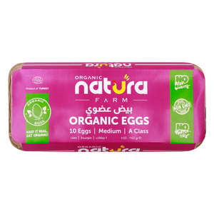 Natura Farm Organic Eggs Medium 10 pcs