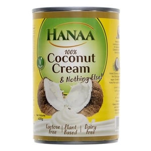 Hanaa 100% Coconut Cream 400 g