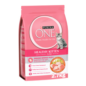 Purina One Healthy Kitten Catfood With Chicken For 1-12 Months 2.7 kg