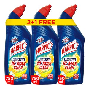 Harpic Toilet Cleaner Active Cleaning Gel Citrus 750 ml 2+1