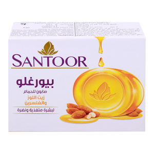 Santoor Pure Glo Glycerine Soap 125 g