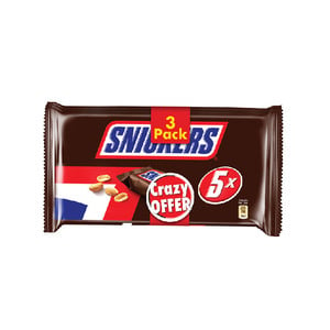 Snickers Chocolate Value Pack 5 x 45 g 3 pkt