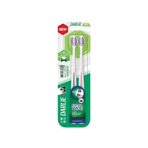 Darlie Toothbrush Wide Clean Charcoal 2pcs