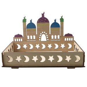 Party Fusion Wooden Ramadan Tray, Assorted, RM00480