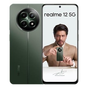 Realme 12 5G Smartphone, 8 GB RAM, 256 GB Storage, Woodland Green