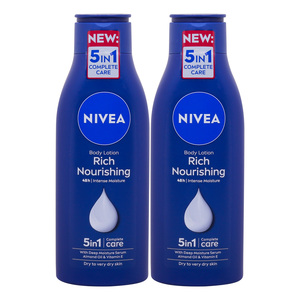 Nivea Body Lotion Rich Nourishing 5 in 1 Complete Care 2 x 250 ml