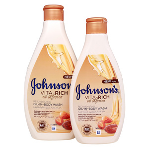 Johnson's Body Wash Vita-Rich in Oil Rejuvenating 400 ml + 250 ml