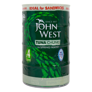 John West Tuna Chunks in Spring Water 4 x 132 g