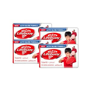 Lifebuoy Anti Bacterial Soap Total 10 Value Pack 4 x 125 g