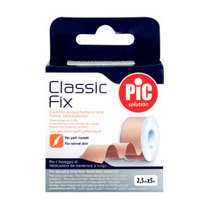 Pic Classic Fix Fabric Spool Plaster for Normal Skin, 2.5 cm x 5 m