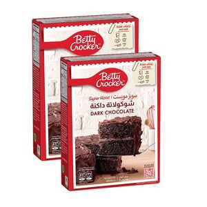 Betty Crocker Dark Chocolate Super Moist Cake Mix 2 x 510 g