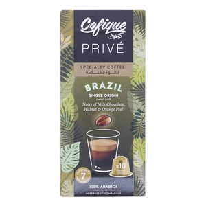 Cofique Prive Brazil Coffee Capsules 10 pcs