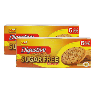 Nabil Sugar Free Digestive Biscuits Value Pack 2 x 250 g