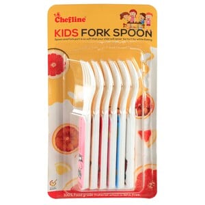 Chefline Plastic Baby Fork, 6 Pcs, INDRJB