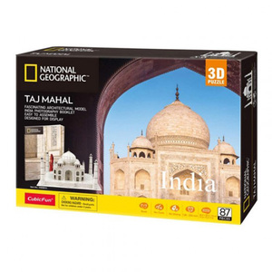 Cubic Fun Taj Mahal 3D Puzzle, 87 Pcs, White, DS0981H