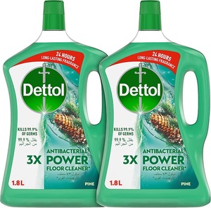 Dettol Pine Power Antibacterial Floor Cleaner Value Pack 2 x 1.8Litre