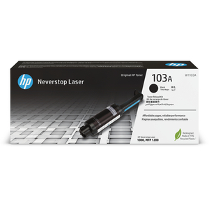 HP 103A Original Neverstop Laser Toner Reload Kit, Black, W1103A