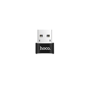 Hoco USB to Type C Converter, Black, UA6