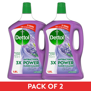 Dettol Lavender Power Antibacterial Floor Cleaner Value Pack 2 x 1.8Litre