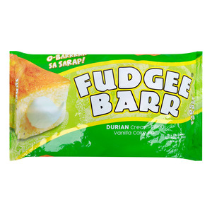 Fudgee Barr Durian Cream Filled Cake Bar, 10 x 39 g