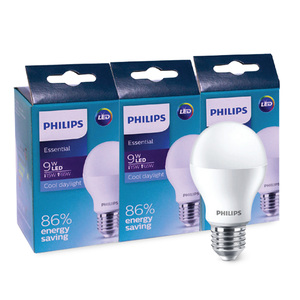 Philips Essential LED Bulb 9W E27 CDL 3pcs