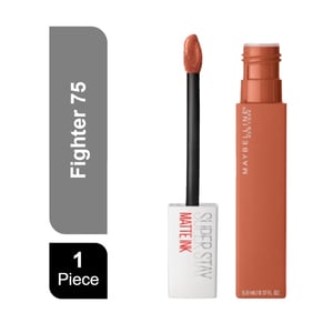 Maybelline New York Super Stay Matte Ink Lipstick Fighter 75 1 pc