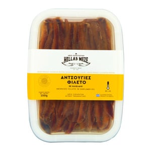 Hellas Meze Anchovies Fillets In Sunflower Oil 150 g