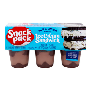 Snack Pack Pudding Ice Cream Sandwich 6 pcs 595 g