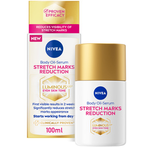 اشتري قم بشراء Nivea Luminous 360 Body Oil Serum Stretch Marks Reduction 100 ml Online at Best Price من الموقع - من لولو هايبر ماركت Other Skin Care في الامارات