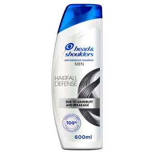 Head & Shoulders Hair Fall Defense Anti-Dandruff Shampoo for Men, 600 ml