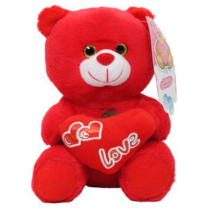 Fabiola Teddy Bear Plush With Heart 20cm CJ2322 Assorted