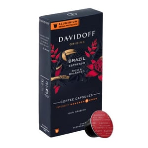 Davidoff Origins Brazil Espresso Rich & Balanced Coffee Capsules 10 x 5.5 g