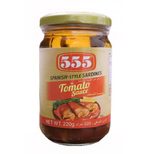 اشتري قم بشراء 555 سردين على الطريقة الاسبانية في صلصة الطماطم 220 جم Online at Best Price من الموقع - من لولو هايبر ماركت Canned Sardines في الامارات