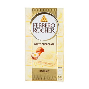 Ferrero Rocher Hazelnut White Chocolate Tablet 90 g
