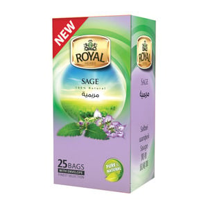 اشتري قم بشراء Royal Herbs Sage Tea 25 pcs Online at Best Price من الموقع - من لولو هايبر ماركت Speciality Tea في الكويت